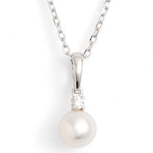 Mikimoto Diamond Pearl necklace